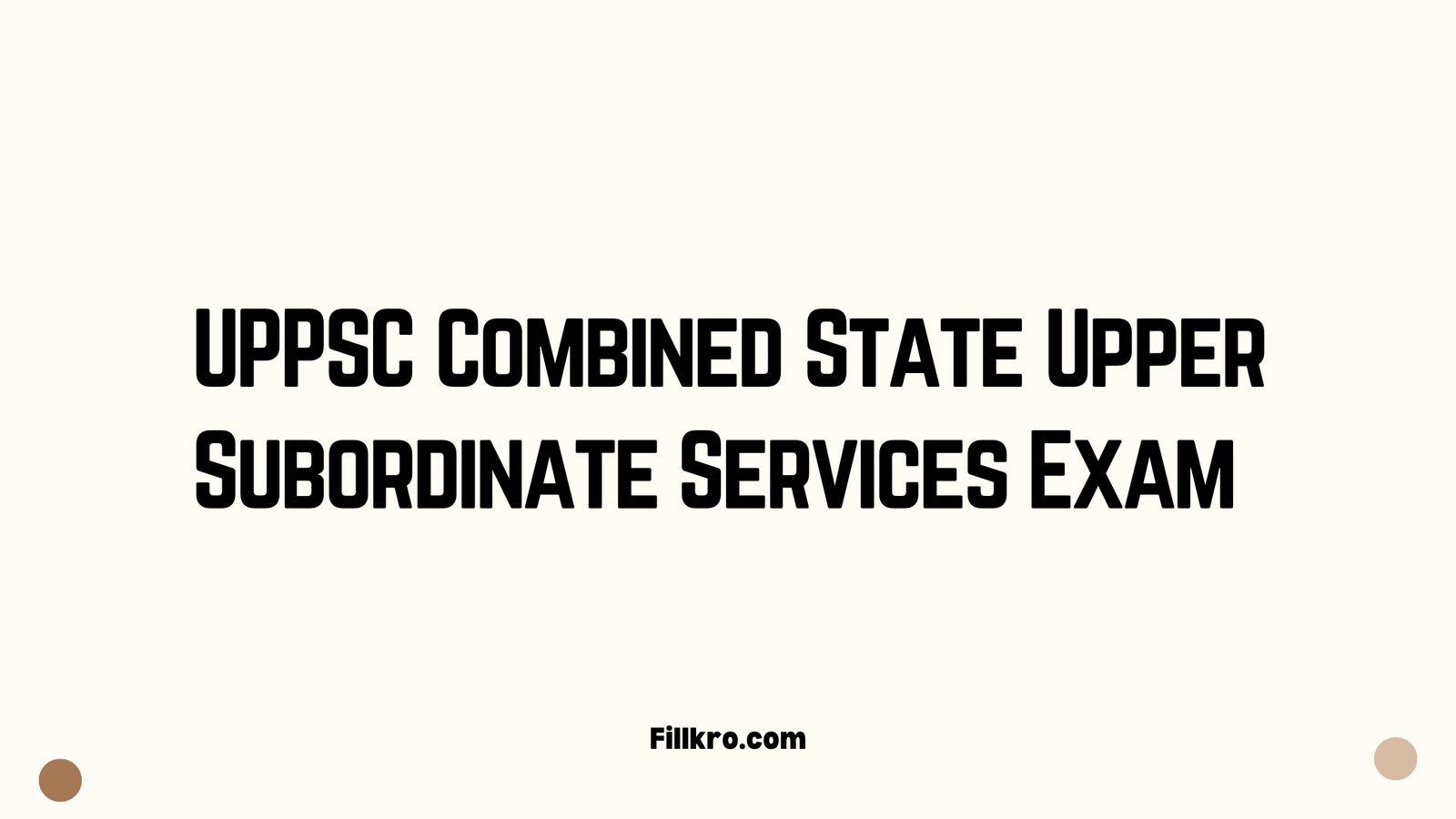 UPPSC Combined State Upper Subordinate Services Exam, ACF, RFO Exam 210 Post 2025 Apply Online.