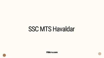 SSC MTS Havaldar 1075 Recruitment 2025 Vacancy, Application Fee, Document, Salary, Eligibility, Last Date, Age Relaxation, and more.