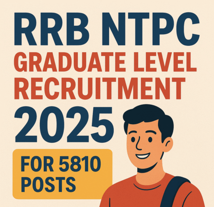 RRB NTPC Graduate Level Recruitment 2025 for 5810 Posts Apply Online.