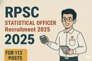 RPSC Statistical Officer Recruitment 2025 for 113 Posts Apply Online.