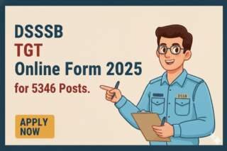 DSSSB TGT Online Form 2025 for 5346 Posts.