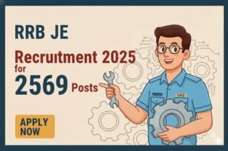 RRB JE Recruitment 2025 for 2569 Posts Apply Online.