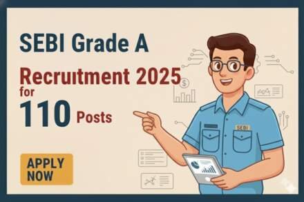 SEBI Grade A Recruitment 2025 for 110 Posts Apply Online.