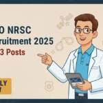 ISRO NRSC Recruitment 2025 for 13 Posts, Eligibility, Fee, Vacancy, Salary, and more.